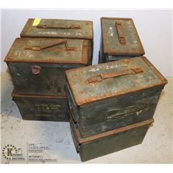LOT OF 8  VINTAGE AMMO BOXES