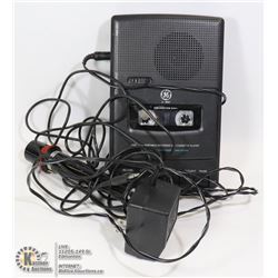 VINTAGE TAPE RECORDER AND PLAYER WITH MIC