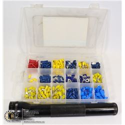 LOT WITH LARGE MAGLITE FLASHLIGHT &  ASSORTED