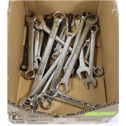 BOX OF WRENCHES VARIOUS SIZES & BRANDS