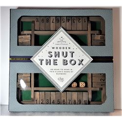 21) FACTORY SEALED WOODEN "SHUT THE BOX"