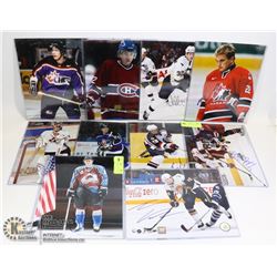 10 SIGNED HOCKEY 8 X 10 PHOTOS
