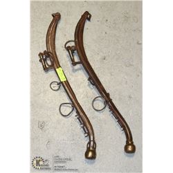 2 VINTAGE HORSE HARNESS PIECES