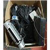 Image 1 : BOX OF ELECTRONICS AND CABLES