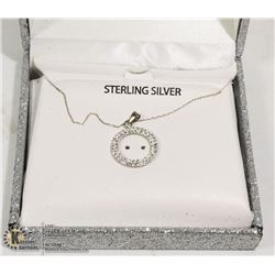 STERLING SILVER NECKLACE AND PENDANT