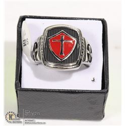 KNIGHTS TEMPLAR MENS RING 316L STAINLESS