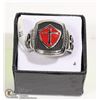 Image 1 : KNIGHTS TEMPLAR MENS RING 316L STAINLESS