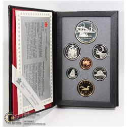 1991 COIN SET SILVER DOLLAR -FRONTENAC/LOONIE