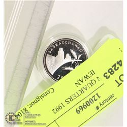 CANADIAN QUARTERS 1992 SASKATCHEWAN