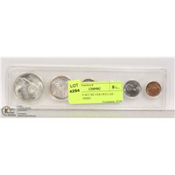 1967 COIN SET SILVER DOLLAR - $.50/$.25/ DIME/