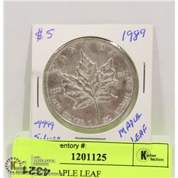 1989 5$  MAPLE LEAF