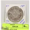 Image 1 : 1989 5$  MAPLE LEAF