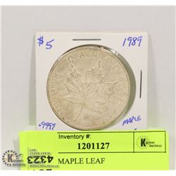 1989 5$  MAPLE LEAF