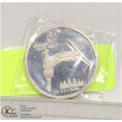 1988 20$ OLYMPIC COIN #6 FREE STYLE SKIING