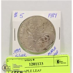 1989 5$  MAPLE LEAF