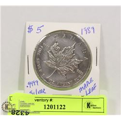1989 5$  MAPLE LEAF