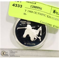 CALGARY 1988 OLYMPIC $20 COIN/ DATED 1986-
