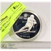 Image 1 : CALGARY 1988 OLYMPIC $20 COIN/ DATED 1985 -SKIING