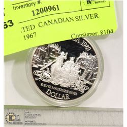 CIRCULATED  CANADIAN SILVER DOLLAR 1980