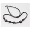 Image 1 : HEMATITE CIRCLES NECKLACE