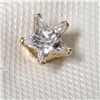 Image 3 : 14K YELLOW GOLD CUBIC ZIRCONIA  NOSEPIN