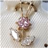 Image 1 : 10K YELLOW GOLD CUBIC ZIRCONIA WHITE,PINK