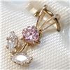Image 4 : 10K YELLOW GOLD CUBIC ZIRCONIA WHITE,PINK