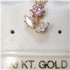 Image 1 : 10K YELLOW GOLD CUBIC ZIRCONIA WHITE, PINK