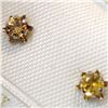 Image 2 : 14K YELLOW GOLD CITRINE EARRINGS