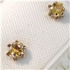 Image 3 : 14K YELLOW GOLD CITRINE EARRINGS