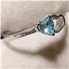 Image 2 : SILVER CUBIC ZIRCONIA BLUE RING