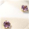 Image 3 : 14K YELLOW GOLD AMETHYST  EARRINGS