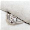 Image 2 : SILVER CUBIC ZIRCONIA  RING (~SIZE 6)