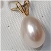 Image 2 : 14K YELLOW GOLD PEARL  PENDANT
