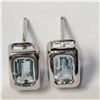 Image 1 : SILVER BLUE TOPAZ  EARRINGS