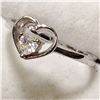 Image 2 : SILVER CUBIC ZIRCONIA  RING (~SIZE 6)