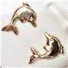 Image 4 : 14K YELLOW GOLD DOLPHINS EARRINGS