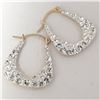 Image 2 : 10K YELLOW GOLD CUBIC ZIRCONIA  EARRINGS