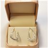 Image 3 : 10K YELLOW GOLD CUBIC ZIRCONIA  EARRINGS