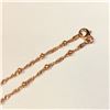 Image 2 : SILVER ROSE GOLD PLATED NECKLACE (~LENGTH 18"CM)