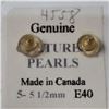 Image 3 : 14K YELLOW GOLD PEARL CULTURE PEARLS EARRINGS