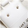 Image 4 : 14K YELLOW GOLD DIAMOND(0.02CT)  EARRINGS