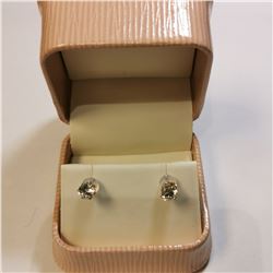 10K YELLOW GOLD CUBIC ZIRCONIA  EARRINGS