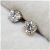 Image 3 : 10K YELLOW GOLD CUBIC ZIRCONIA  EARRINGS