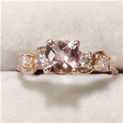 10K ROSE GOLD MORGANITE(1CT) DIAMOND