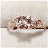 Image 1 : 10K ROSE GOLD MORGANITE(1CT) DIAMOND