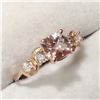 Image 3 : 10K ROSE GOLD MORGANITE(1CT) DIAMOND