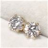 Image 1 : 10K YELLOW GOLD CUBIC ZIRCONIA  EARRINGS
