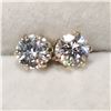 Image 2 : 10K YELLOW GOLD CUBIC ZIRCONIA  EARRINGS
