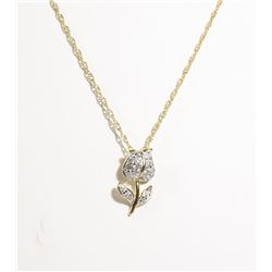 #142-CUBIC ZIRCONIA NECKLACE/PENDANT
